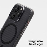 Accezz Coque arrière Lite avec MagSafe | Fluted | Apple iPhone 15 Pro - Noir
