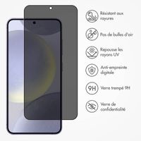 Accezz Protection d'écran en verre trempé Privacy Samsung Galaxy S24 Plus / S25 Plus