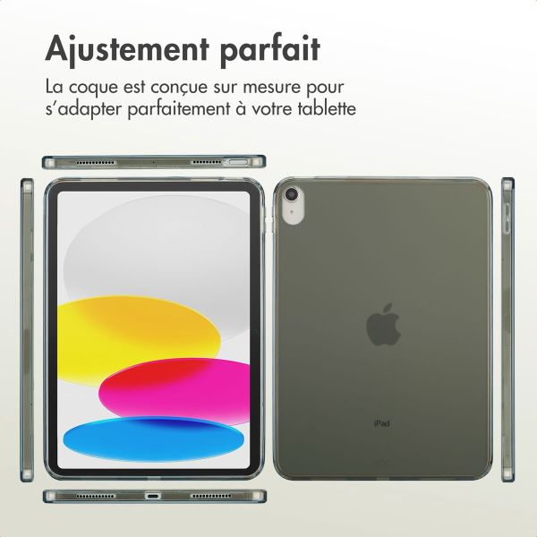 Accezz Coque Frosted Apple iPad 11 (2025) 11 pouces A16 / iPad 10 (2022) 10.9 pouces - Noir