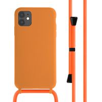 imoshion Coque en silicone avec cordon Apple iPhone 11 - Orange