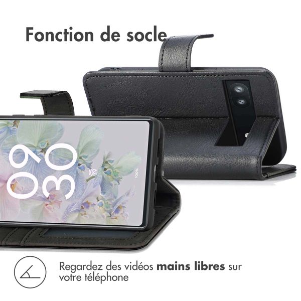 imoshion Étui de télephone portefeuille de luxe Google Pixel 6a - Noir