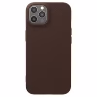 imoshion Coque arrière Texture iPhone 12 / 12 Pro - Marron foncé