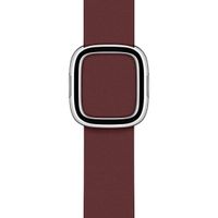 Apple Bracelet Leather Band Modern Buckle Apple Watch | 38/40/41/42 mm - Taille L - Garnet