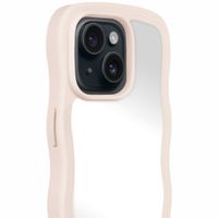 Holdit Coque Wavy Apple iPhone 15 / 14 / 13 - Light Beige / Mirror