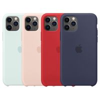 Apple 4 Pack Coque en silicone Apple iPhone 11 Pro - Seafoam + Pink Sand + Red + Midnight Blue