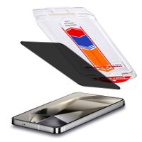 Accezz Protection d'écran en verre trempé avec filtre de confidentialité + Applicateur Samsung Galaxy S24 Ultra
