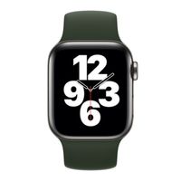 Apple Bracelet Boucle unique en Silicone Apple Watch | 38/40/41/42 mm - Taille 2 - Cyprus Green