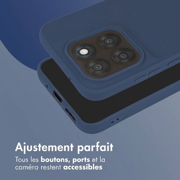 imoshion Coque Couleur Motorola Moto G77 - Bleu foncé