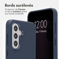 Accezz Coque arrière en cuir avec MagSafe Samsung Galaxy A57 (5G) - Nightfall Blue