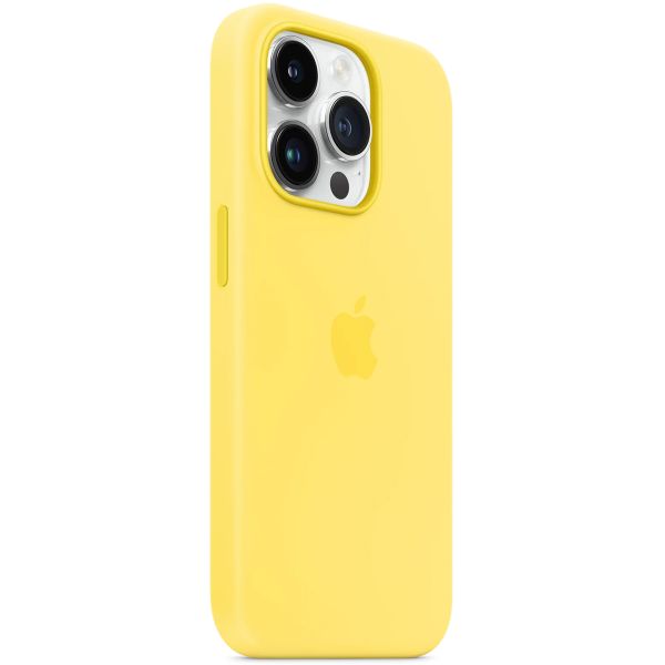 Apple Coque en silicone MagSafe Apple iPhone 14 Pro - Canary Yellow