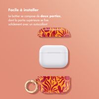 Selencia Coque Vivid  Apple Airpods Pro 3 - Tropical Vibes Apricot
