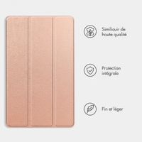 imoshion Coque tablette Trifold Samsung Galaxy Tab A11 / A9 8.7 pouces - Rose Doré