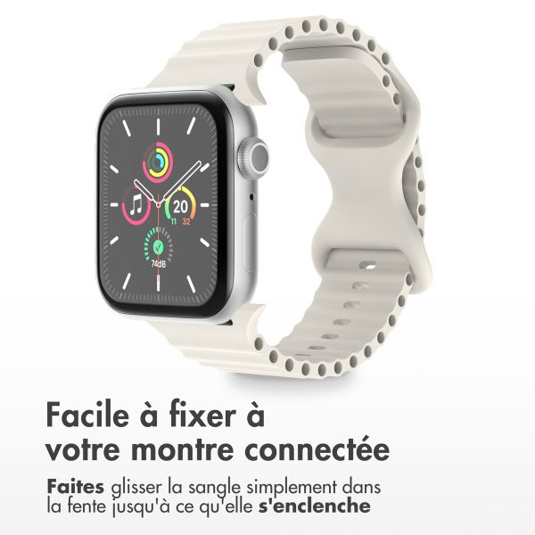 imoshion Bracelet Athletic en silicone Apple Watch | 38/40/41/42 mm - Starlight