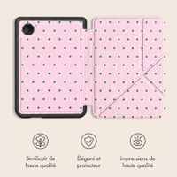 imoshion Étui de liseuse portefeuille design Pliable Kobo Clara Colour / BW - Happy Dots