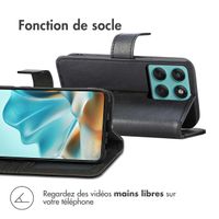 imoshion Étui de télephone portefeuille de luxe Motorola Edge 60 Pro - Noir