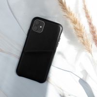 Selencia Coque arrière en cuir végan Vayu Apple iPhone 12 (Pro) - Noir