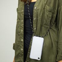 imoshion Coque arrière transparente avec cordon Samsung Galaxy A12 - Noir & Doré