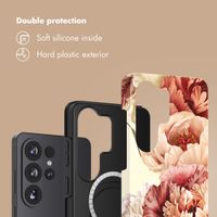 Selencia Coque arrière Vivid avec MagSafe Samsung Galaxy S26 Ultra - Vintage Peony