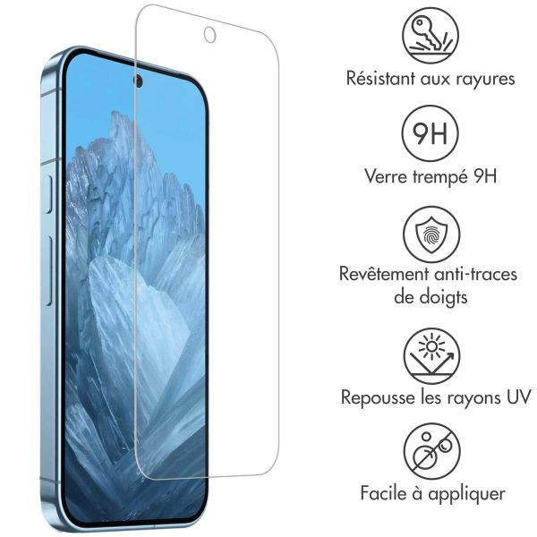Accezz Protection d'écran en verre trempé 2-pack Google Pixel 9 / 9 Pro / 10 / 10 Pro