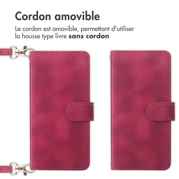 imoshion Etui de télephone portefeuille avec cordon Apple iPhone 14 / 13 - Rouge