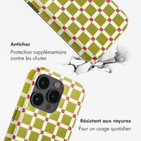 Selencia Coque arrière Vivid avec MagSafe Apple iPhone 15 Pro - Check This Olive