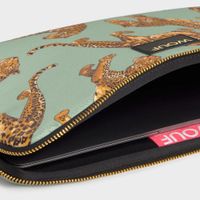 Wouf Daily Pochette ordinateur 13-14 pouces - Emerald Leopard