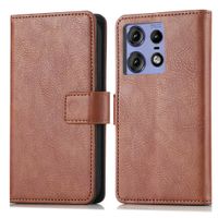 imoshion Étui de télephone portefeuille de luxe Motorola Edge 50 Pro - Marron