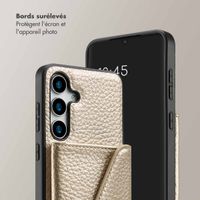 Selencia Coque de télephone Sera avec cordon et porte-cartes enveloppe Samsung Galaxy S25 / S24 - Champagne