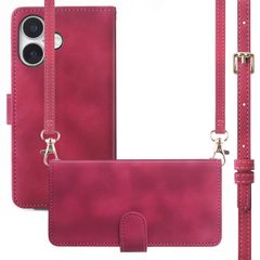 imoshion Etui de télephone portefeuille avec cordon Apple iPhone 16 - Rouge