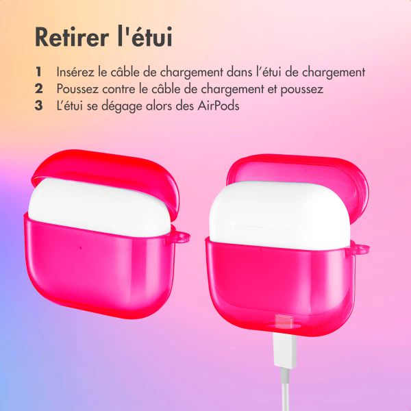 imoshion Coque Néon Apple AirPods 3 - Rose Fluo