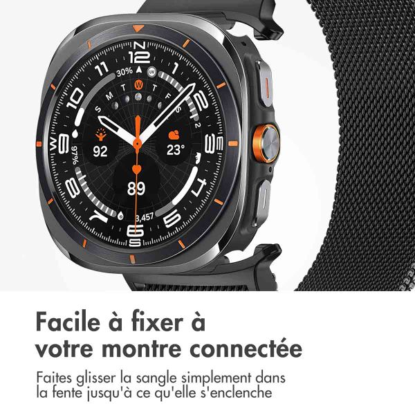 imoshion Bracelet magnétique milanais Samsung Galaxy Watch Ultra (2024/2025) - Noir