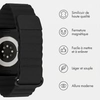 imoshion Bracelet magnétique en cuir synthétique Apple Watch | 38/40/41/42 mm - Noir