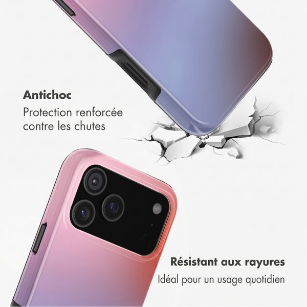 Selencia Coque arrière Vivid avec MagSafe Apple iPhone 18 Pro / 17 Pro - Gradient Soft Blush