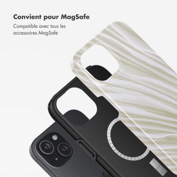 Selencia Coque arrière Vivid avec MagSafe Apple iPhone 15 - Nature Light Brown