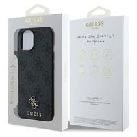 Guess Coque 4G Metal Logo MagSafe Apple iPhone 15 - Noir