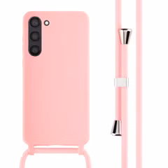 imoshion Coque en silicone avec cordon Samsung Galaxy S23 Plus - Rose