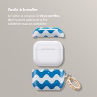 Selencia Coque Vivid  Apple Airpods 4 - Wave Vibes Classic Blue