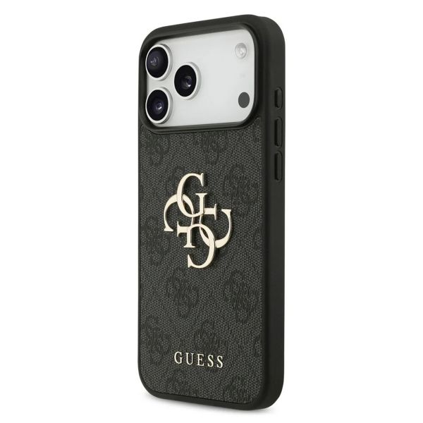 Guess Coque 4G Metal Logo Backcover Apple iPhone 17 Pro Max - Noir