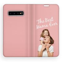 Concevez votre propre housse portefeuille Samsung Galaxy S10 - Blanc