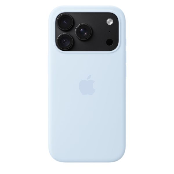 Apple Coque en silicone avec MagSafe Apple iPhone 18 Pro - Crisp Blue