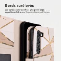 imoshion Étui de télephone portefeuille Design Samsung Galaxy S23 - Beige Graphic