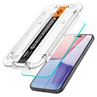 Spigen Protection d'écran en verre trempé GLAStR Fit 2 Paquets + Applicator Apple iPhone 16 Plus / 15 Plus