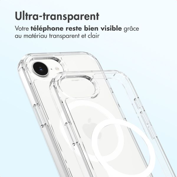 Accezz Coque arrière Xtreme Impact avec MagSafe Apple iPhone 17e / 16e - Transparent