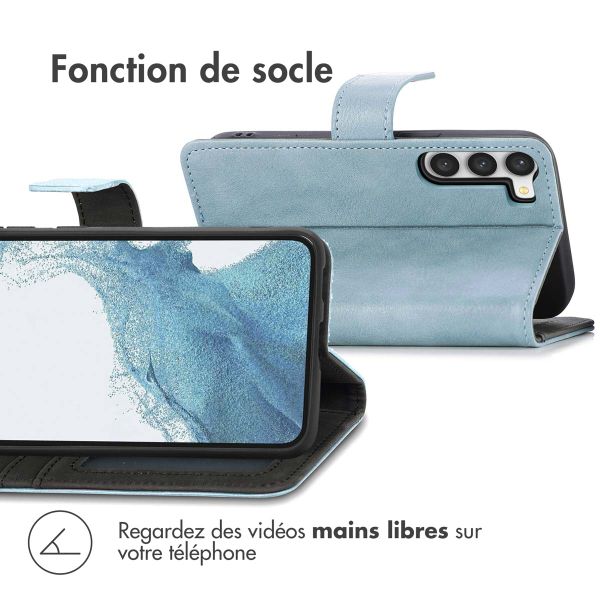 imoshion Étui de télephone portefeuille de luxe Samsung Galaxy S23 - Bleu clair
