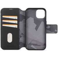 Decoded Portefeuille détachable 2 en 1 en cuir Apple iPhone 15 - Noir