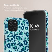 Selencia Coque arrière Vivid avec MagSafe Apple iPhone 15 - Wild Spots Light Blue