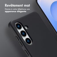 imoshion Coque arrière Color avec cordon amovible et MagSafe Samsung Galaxy S25 / S24 - Noir