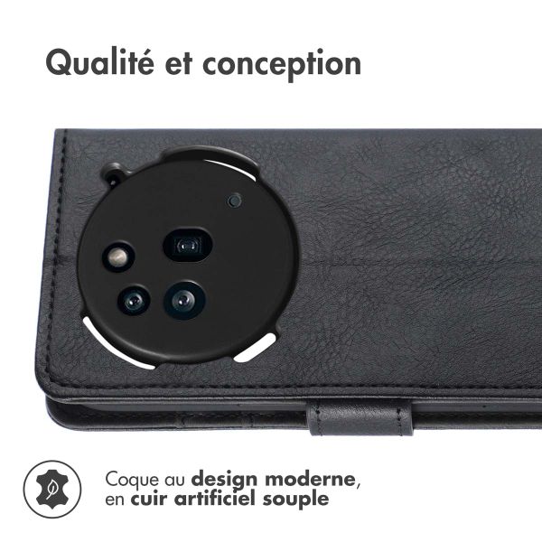 imoshion Étui de télephone portefeuille de luxe Nothing Phone (3a) Pro - Noir