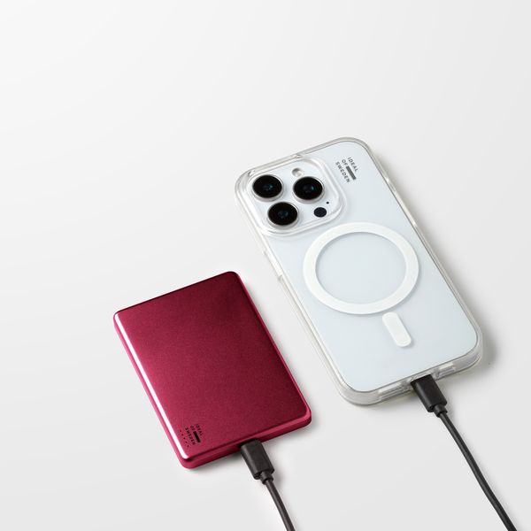 iDeal of Sweden MagSafe Powerbank Slim 5.000 mAh - Batterie externe sans fil - Fine Wine