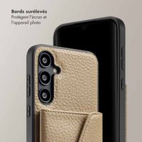 Selencia Coque de télephone Sera avec cordon et porte-cartes enveloppe Samsung Galaxy A55 - Taupe